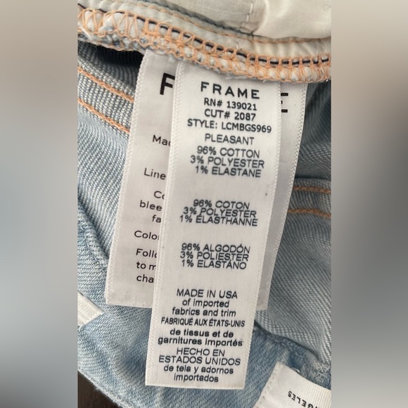 Frame high rise cropped mini-step bootcut jeans in Colorado size 23 - Picture 10 of 11